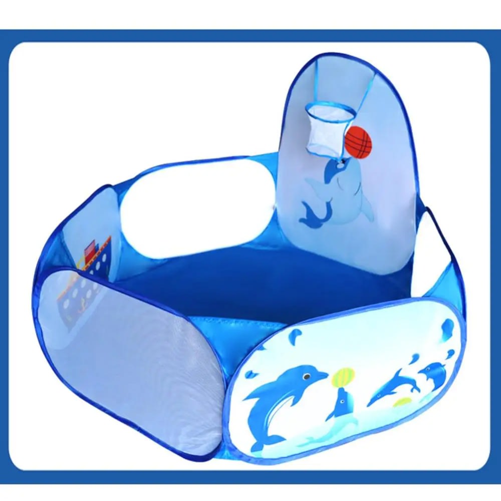 OUTAD Baby Ball Pit: Foldable Washable Toy Pool with Dolphin Pattern